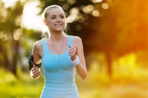 woman running