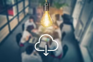 Meeting with download icon