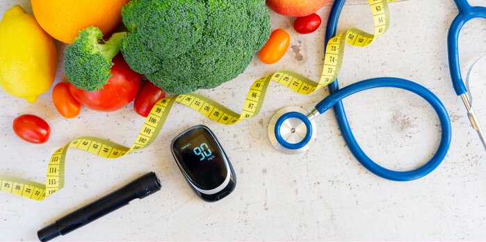 vegetables with blood sugar counter