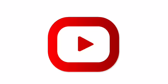 YouTube red play button.