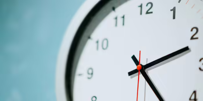 A clock.