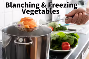 blanching sweet potatoes 