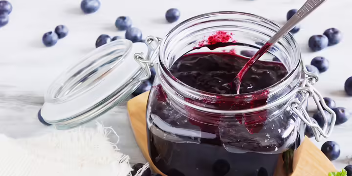 Blueberry jam. 