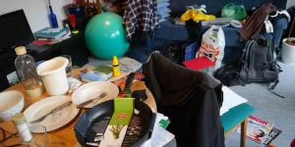 Cluttered room