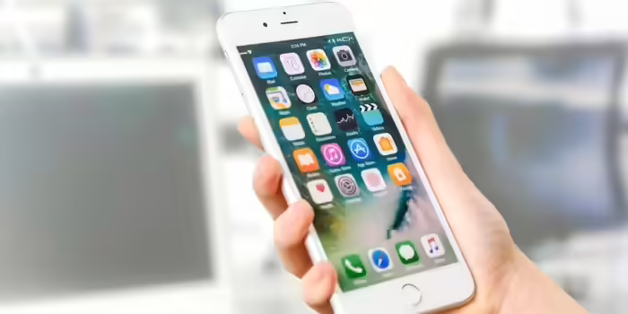 checking social media on mobile