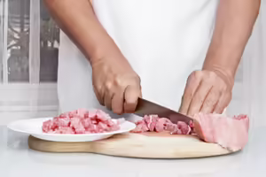Cutting meat