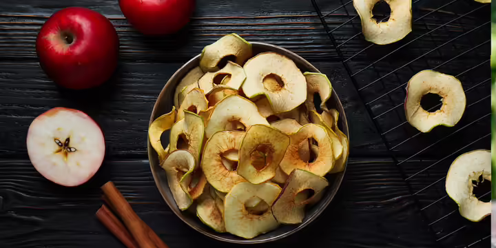 dehydrated aple slices