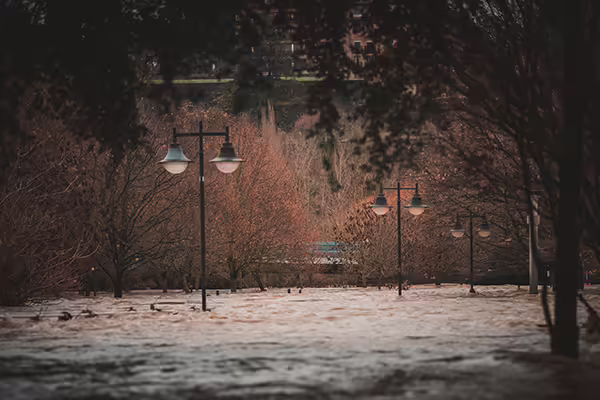 flooded community streets