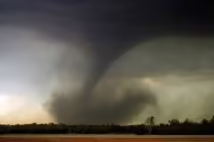 Tornado in field