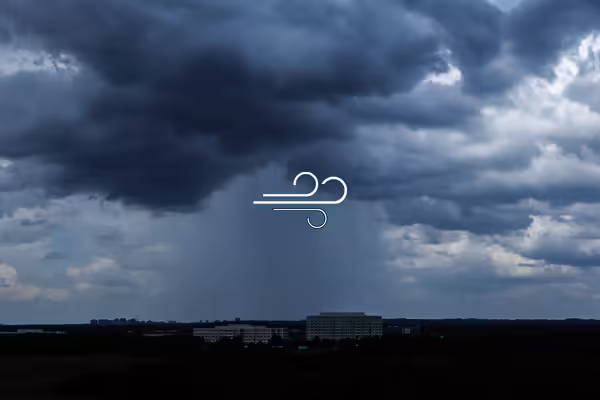 heavy downburst of rain