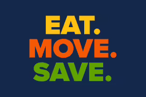 Eat move save logo
