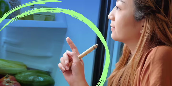girl with pencil in hand looking ahead