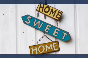 home sweet home sign