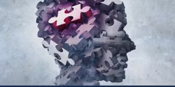 human head made out of puzzle pieces