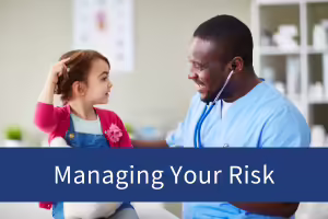 doctor check a girl with diabetes