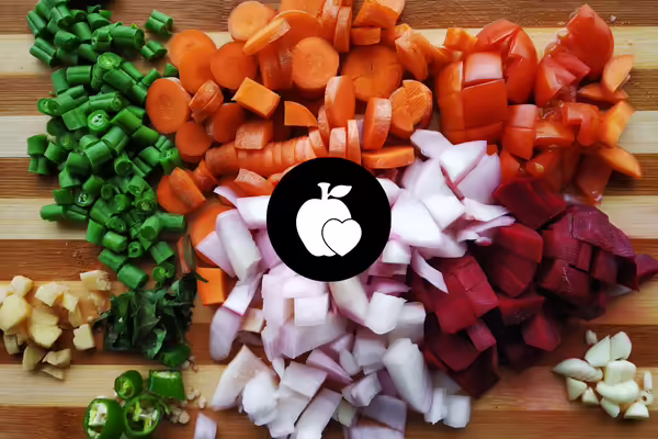 chopped vegetables