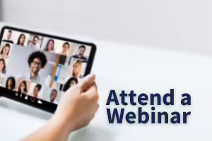 screen watching webinar