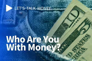 cash hanging out of pants pockets