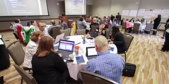 Extension staff at professional development conference