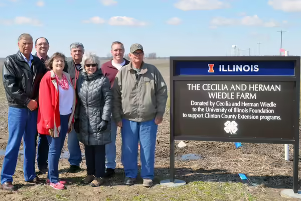 Wiedle Farm Donated to Illinois Extension to support Clinton County Extension Programs