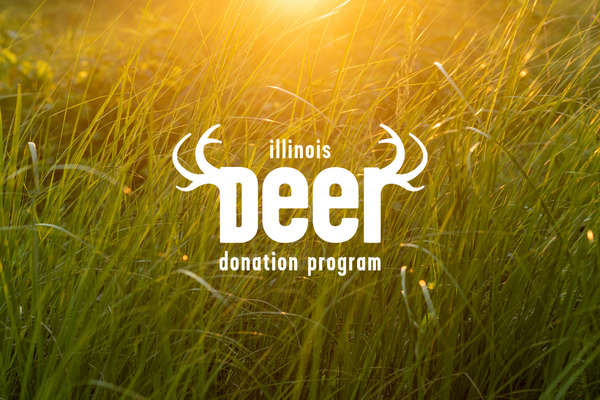 deer donation program logo in prairie grass