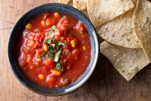 Salsa and chips
