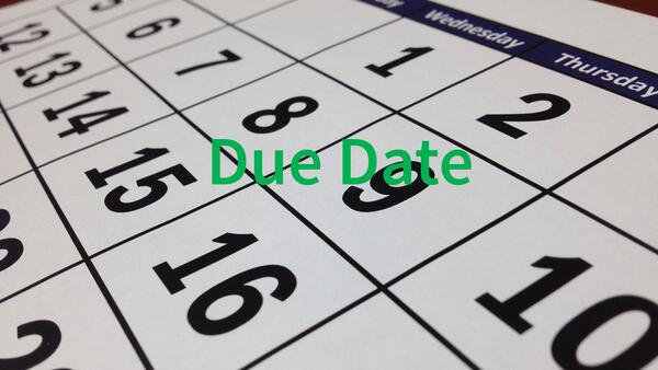 due date calendar