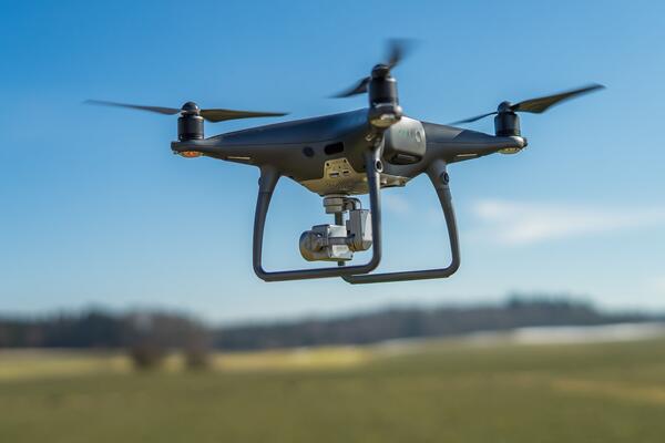 Flying drones on school sales property