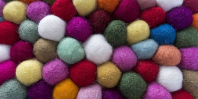 felt balls from llamas