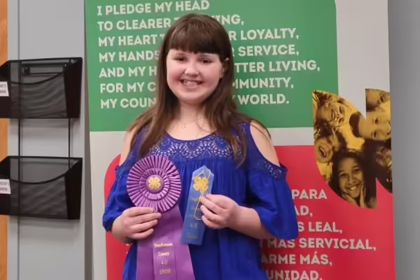 youth with ribbons