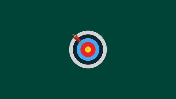 A graphic of an archery target.