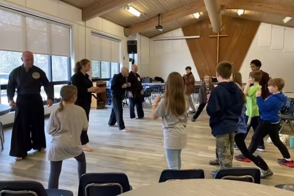 Fun Day participants during our martial arts demonstration in 2023. We appreciate Tki Martial Arts for their continued support to positive youth development!