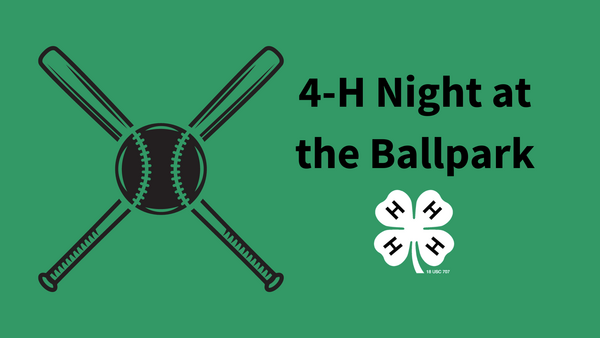 green background, two baseball bats criss-crossed with a baseball in the center