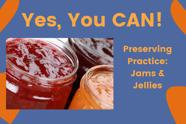 three jars of a variety of jams