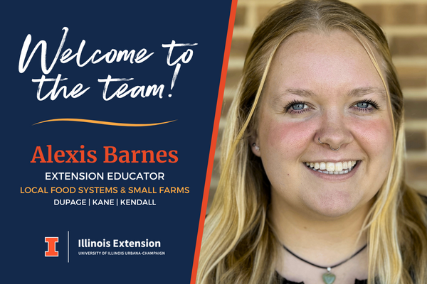 Alexis Barnes photo that says Welcome to the Team