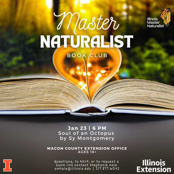 Do you love to read? Do you love the natural world? If you answered yes to both of these questions then you will love the discussions our book club has every month. Please feel free to join us!