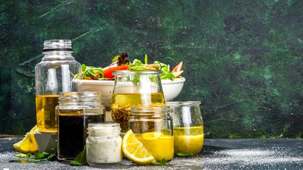 Variety of Sauces and Salad Dressings