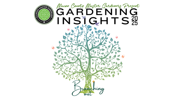 2025 Gardening Insights, tree picured with text graphics 