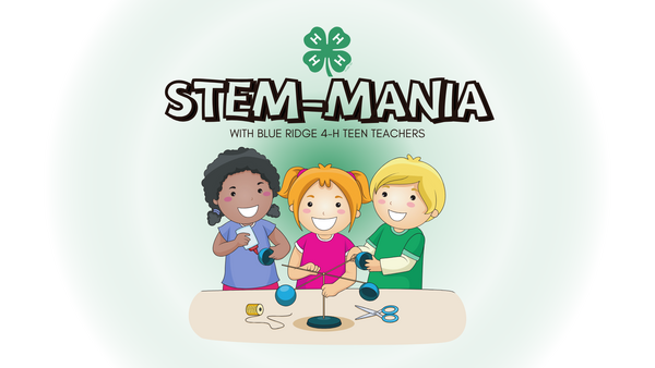 STEM-MANIA with Blue Ridge 4-H Teen Teachers kids with planet model