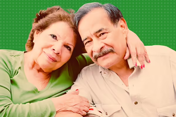 Older woman and man