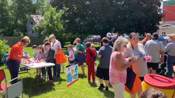 Crowd shot from last year's Rural Roots Event doing activities