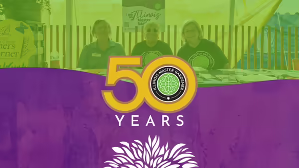Master Gardeners with a 50 Years logo