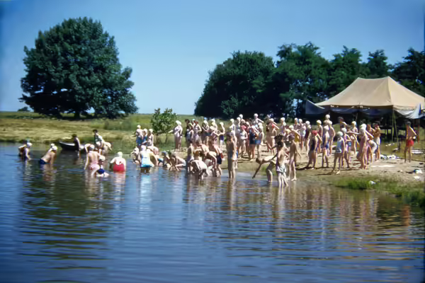 Vintage picture at camp.
