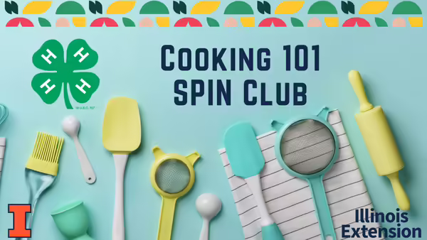 Cooking 101 Spin Club Utensils for cooking on table