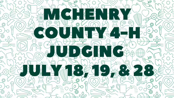 McHenry County 4-H Judging July 18, 19 & 28th