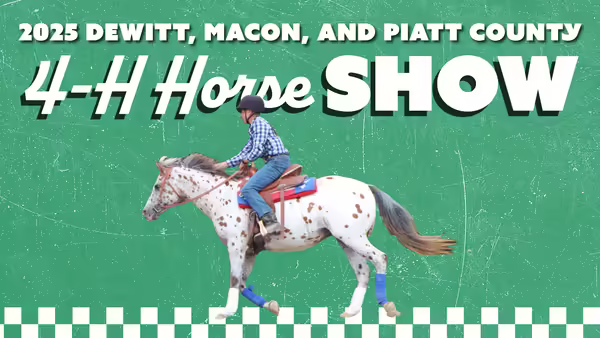 2025 DeWitt, Macon, and Piatt County 4-H Horse Show, rider on horse