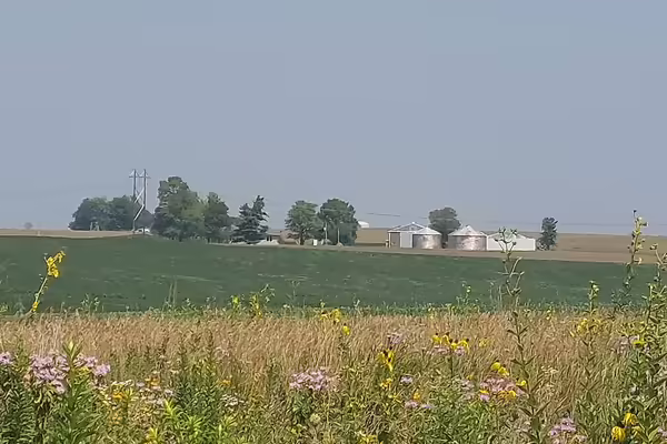a rural home and field