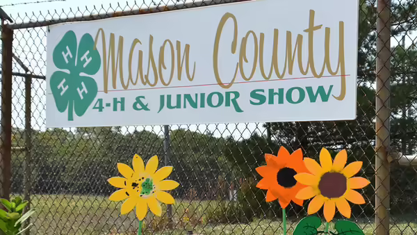 Mason 4-H Show and Jr. Show sign