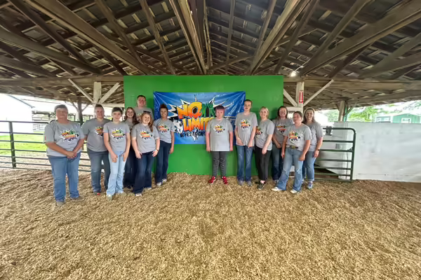 Group photo at the 2025 No Limits Livestock Show