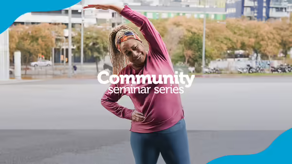 A black woman exercising